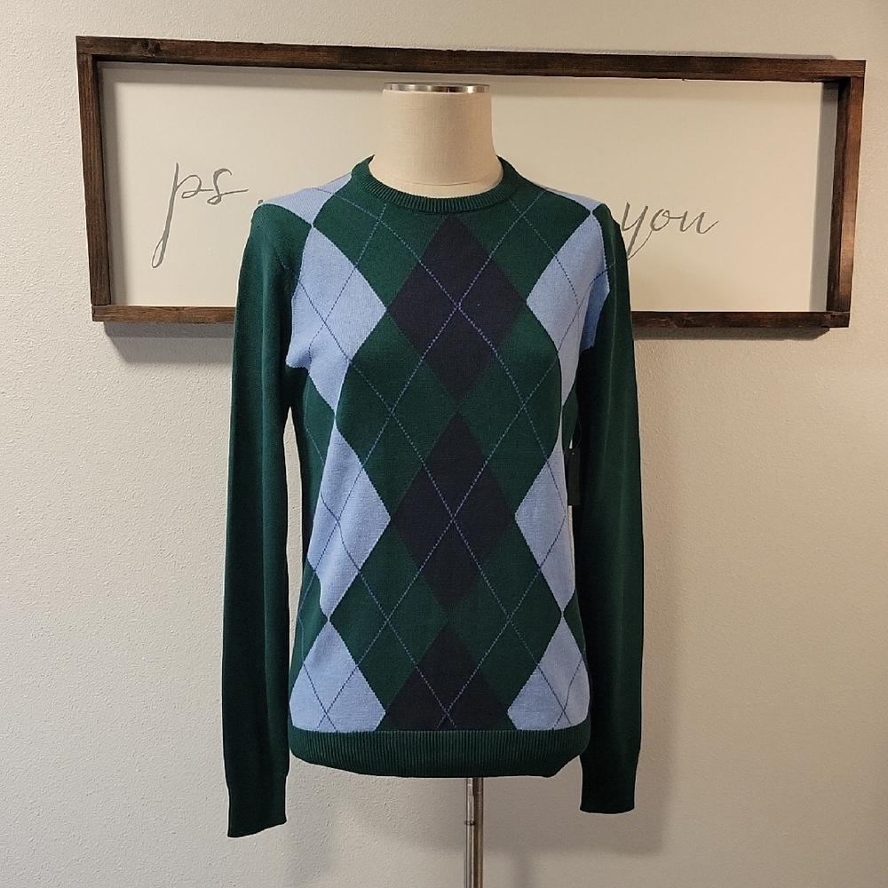 Unisex, Amazon Essentials  Argyle Sweater, NWT